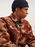 Jacquard Teddy Fleece Overshirt | Wool | Rust