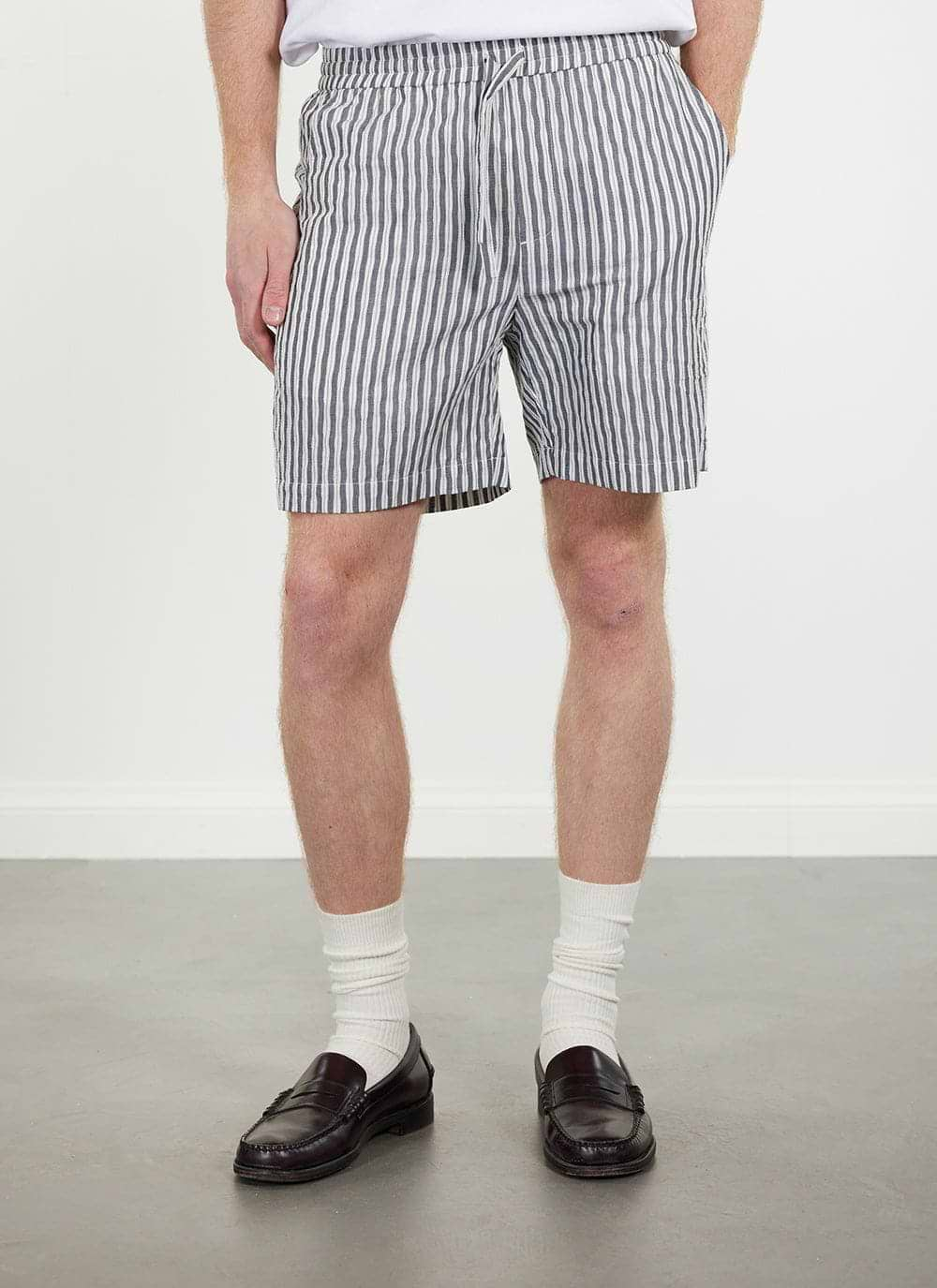 Mens cotton drawstring shorts best sale