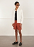 Pleated Linen Shorts | Rust