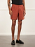 Pleated Linen Shorts | Rust