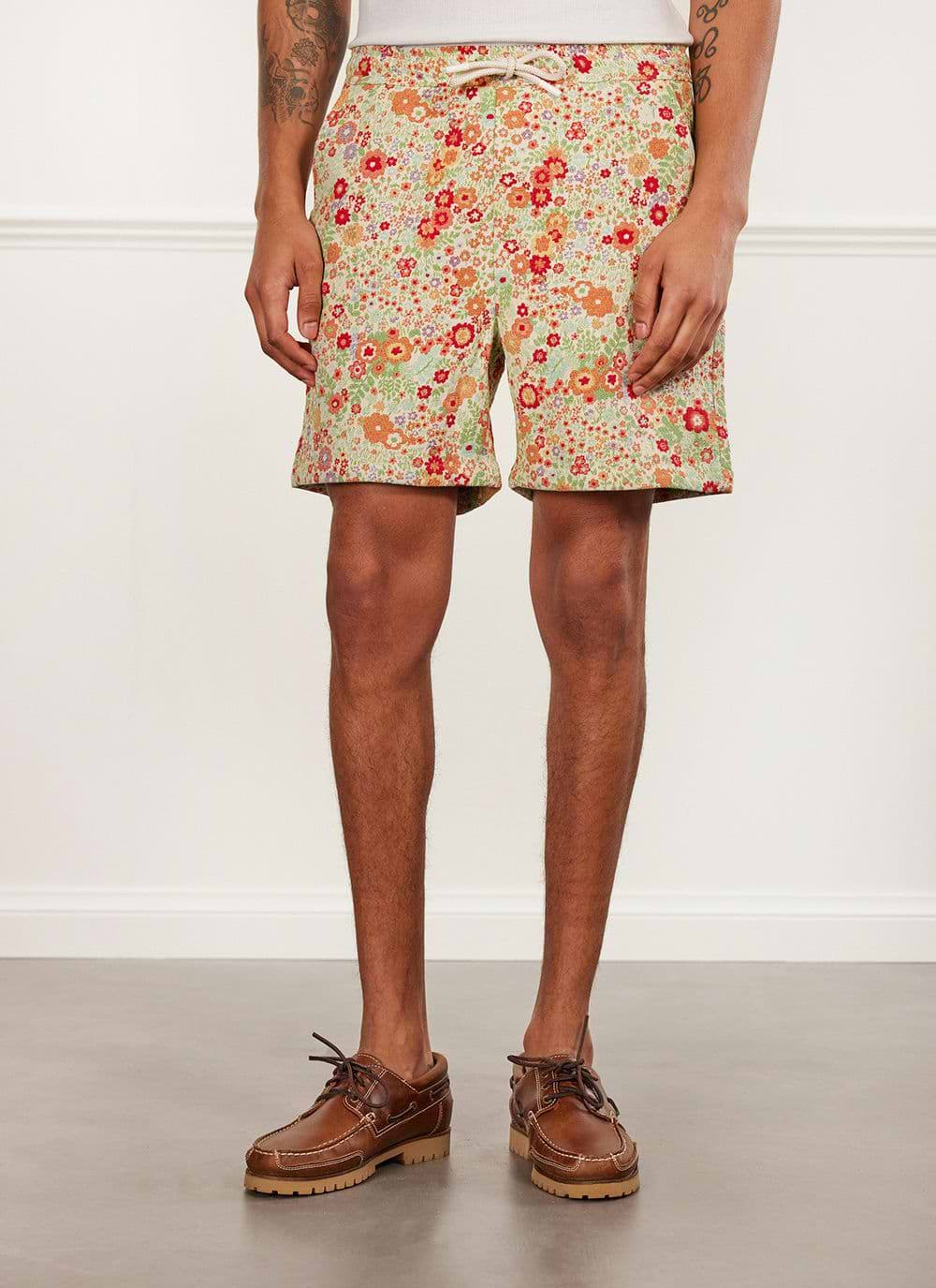 Floral shorts outfit mens hotsell