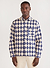 Storybook Shirt | Cotton Twill | Ecru with Blue