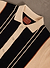 Striped Knitted Shirt | Percival x Ilaria | Black with Cream