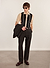 Striped Knitted Shirt | Percival x Ilaria | Black with Cream