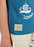 Applique Tapestry Cuban Shirt | Cotton | Blue