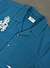 Applique Tapestry Cuban Shirt | Cotton | Blue
