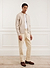 Zip Cardigan | Knitted Cotton | Ecru