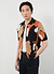 Impressionist Jacquard Shirt | Knitted Cotton | Black