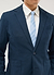 Tailored Seersucker Blazer | Navy