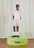 Athleisure Pinstripe Polo Shirt | Prince x Percival | White | White