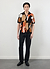 Impressionist Jacquard Shirt | Knitted Cotton | Black