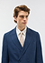 Tailored Double Breasted Blazer | Linen | Navy