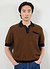 Casa Martini Knitted Polo | Cotton | Espresso
