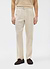 Pleated Tailored Trousers | Linen | Stone