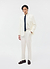 Relaxed Tailored Linen Blazer | White