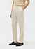 Pleated Tailored Trousers | Linen | Stone