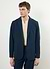 Tailored Seersucker Blazer | Navy