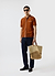 Contrast Trim Shirt | Wool | Rust