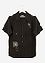 Wildflower Tapestry Cuban Linen Shirt | Black