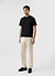 Cropped Regular Fit T Shirt | Organic Cotton | Black