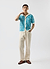 Farraris Negroni Knitted Shirt | Cotton | Blue with White