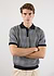 Puppytooth Check Knitted Polo | Navy