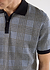 Puppytooth Check Knitted Polo | Navy