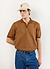 Casa Martini Knitted Polo | Puppytooth Cotton | Espresso