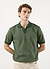 Casa Martini Knitted Polo | Puppytooth Cotton | Forest