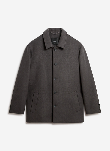 VOO ヴォー “ASH MELTON P COAT” 2 BGSD Women Victoria Wool Fitted Military Melton Coat