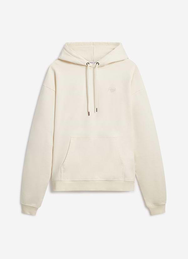 Perci Chainstitch Hoodie | Cotton | Ecru