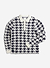 Houndstooth Rugby Shirt | Mohair | Ecru