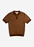 Puppytooth Knitted Polo | Espresso