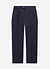 Pleated Tailored Trousers | Linen | Navy
