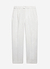 Pleated Tailored Trousers | Linen | White