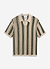 Sarti Knitted Polo Shirt | Cotton | Ecru with Forest
