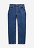Straight Leg Denim Jeans | Cotton | Mid Wash Blue