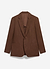 Tailored Linen Blazer | Brown
