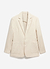 Tailored Seersucker Blazer | Cream