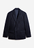 Textured Stripe Double Breasted Blazer | Navy