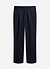 Textured Stripe Relaxed Pleated Trouser | Navy