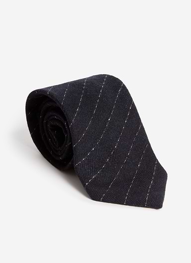 Textured Stripe Tie | Navy