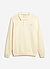Verso Long Sleeve Knitted Polo | Cotton | Ecru