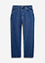 Wide Leg Denim Jeans | Mid Wash Blue