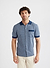 Casa Piccante Shirt | Knitted Cotton | Blue Jacquard
