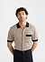 Casa Piccante Shirt | Knitted Cotton | Rust Jacquard