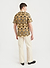 Crochet Short Sleeve Shirt | Tan and Black