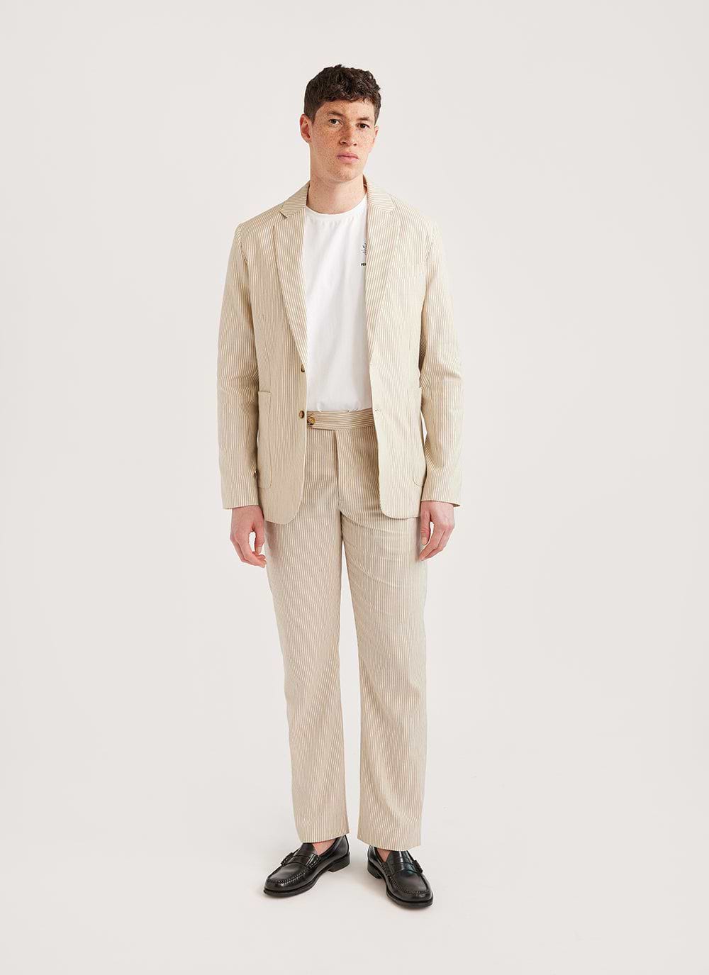 Mens striped jackets blazers clearance