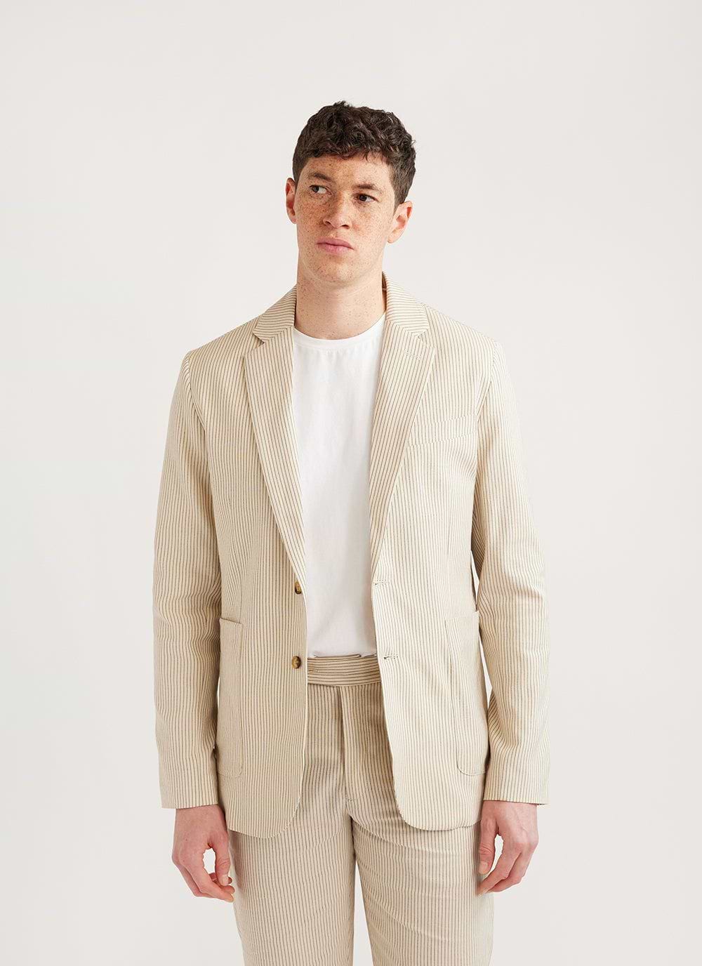 Mens striped jackets blazers shop