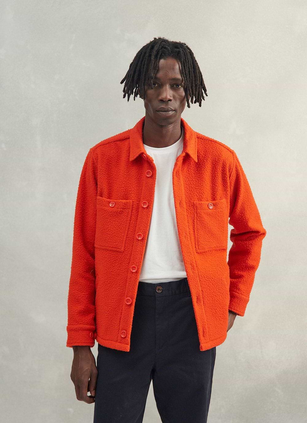 Red overshirt mens new arrivals